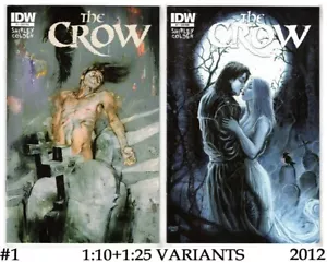 THE CROW DEATH & REBIRTH #1 (2012)-1:10 WILLIAMS+1:25 VARIANTI O'BARR- RARA- VF+ - Foto 1 di 5