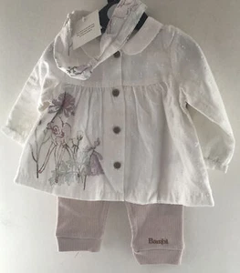 18-24 meses ~ 3 piezas Traje Disney Bambi ~ Blusa crema ~ Leggings y correa para el cabello - Imagen 1 de 6