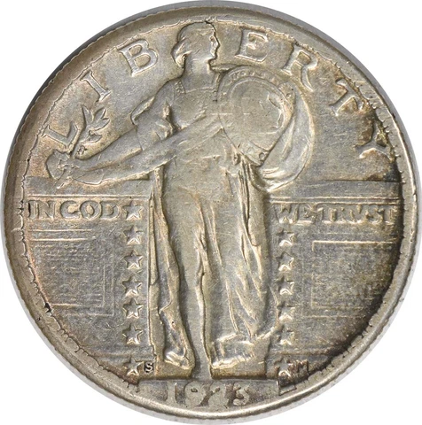 1923-S Standing Liberty Silver Quarter EF Uncertified #103 Cover