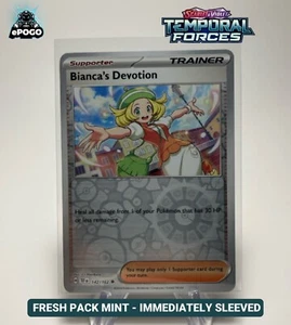 Bianca's Devotion 142/162 umgekehrtes Holo-Pokémon Sammelzeit-Service: Temporale Kräfte Karte NEUWERTIG - Bild 1 von 2
