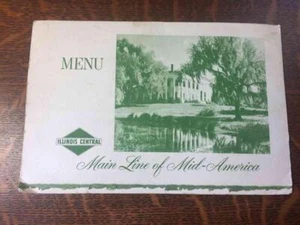 Vintage 1962 Illinois Central Railroad Main Line of Mid-America Menu Dining Car - Picture 1 of 8