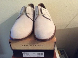 NWB Johnston & Murphy Decatur Ivory Suede - Size 11.5 - Picture 1 of 3
