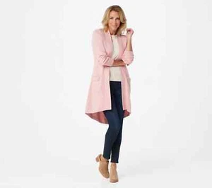 Isaac Mizrahi Live! Open Front Long Cardigan with Pockets A343205 - Picture 1 of 5