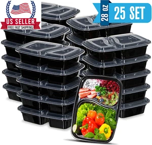 28 OZ Meal Prep Containers with Lids-Reusable Containers, Food Prep Freezer Safe - Picture 1 of 6