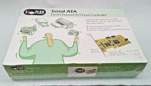 NEW  I/O Flex SERIAL ATA DUAL-CHANNEL PCI HOST CONTROLLER - Picture 1 of 8