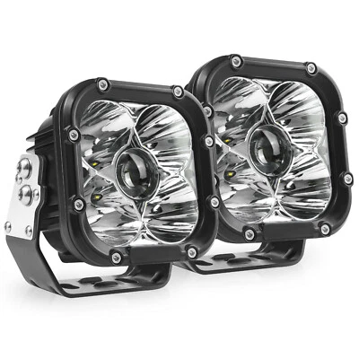 MICTUNING 5 Inch 70W LED Pods Light LED Work Light Off Road Driving FOG Lights - Image 1 of 4