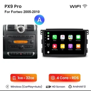 Autoradio Smart Fortwo 451 2005-2010 1G+32GB CarPlay-AndroidAuto Wireless. - Foto 1 di 8