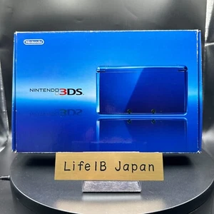Nintendo 3DS Cobalt Blue Handheld Console with Stylus - Portable Gaming System - Picture 1 of 24