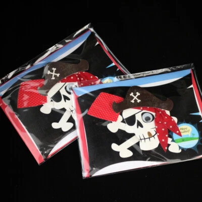  NEW Handcrafted 3D Pirate Skull/Skeleton BIRTHDAY GREETING CARD+Envelope Set 2 - Image 1 of 4