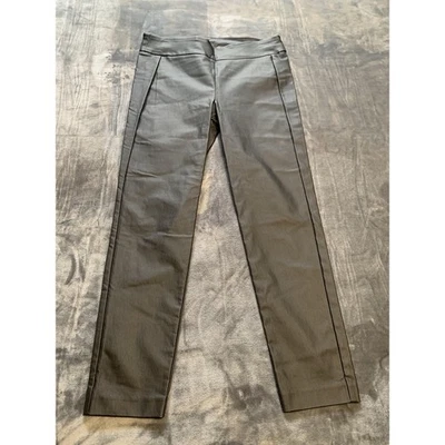 Bar III Pants Women XL Black Slim Fit Stretch Pull On Office Casual Faux Leather - Image 1 of 4