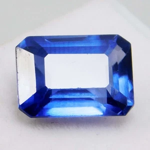 CERTIFICADO 6 Cts EXTREMADAMENTE MUY RARO CORTE ESMERALDA BENITOITA NATURAL - Imagen 1 de 8