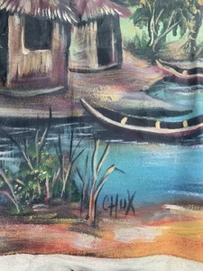 African Artist CHUX Painting - Picture 1 of 2