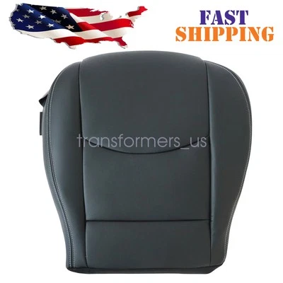 For 2009-2014 Mazda MX-5 Miata Passenger Side Bottom Leather Seat Cover Black - Image 1 of 4