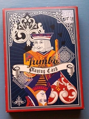 Jumbo Playing Cards NEW Sealed Deck Red and White Back "Easy to Read" 5" x 7" - Image 1 of 3
