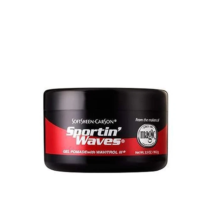 12PCS SoftSheen-Carson Sportin' Waves Gel Pomade with Wavitrol III, 3.5 oz - Image 1 of 1