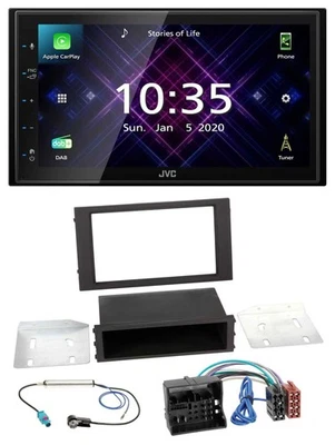 JVC DAB 2DIN MP3 Bluetooth USB Autoradio für Seat Leon (ab 2014) - Bild 1 von 4