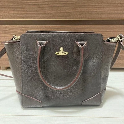 Vivienne Westwood исполнительной серии Дамская сумка наплечная сумка коричневый женщины логотип редкая - Изображение 1 из 4