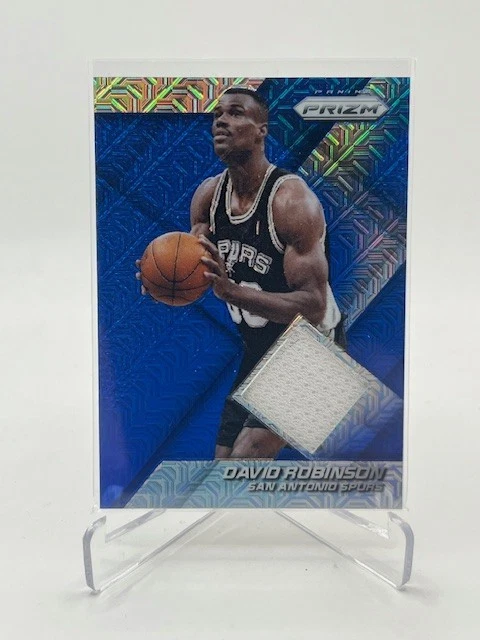2014-15 PANINI PRIZM DAVID ROBINSON GW JERSEY #13 BLUE MOJO SPURS - Image 1 of 1
