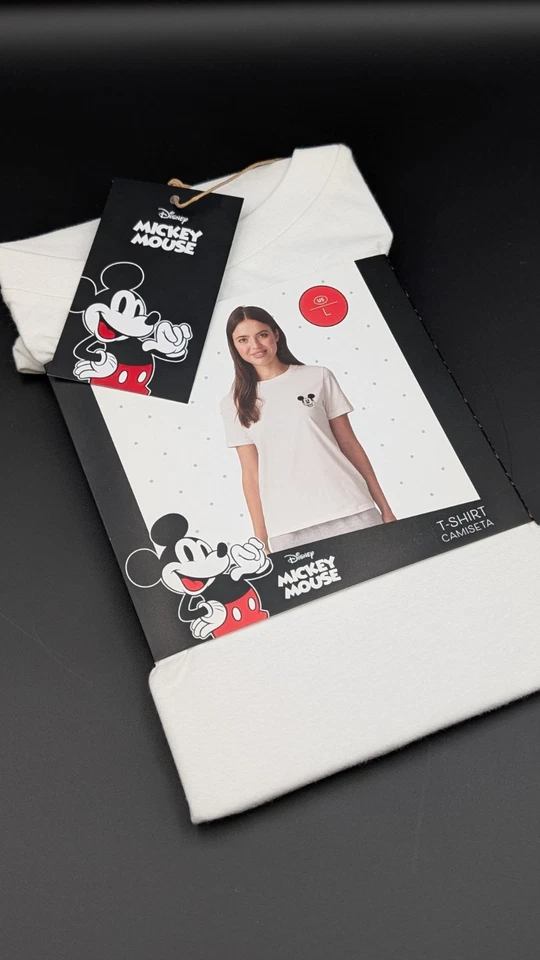 Aldi 2025 Minnie Mickey Mouse Disney Ladies Top Shirt Size L Regular Fit
