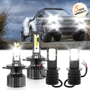 For Nissan Altima 1993-1997 LED Headlights & Fog Light Bulbs Combo Kit 6000K - Picture 1 of 11