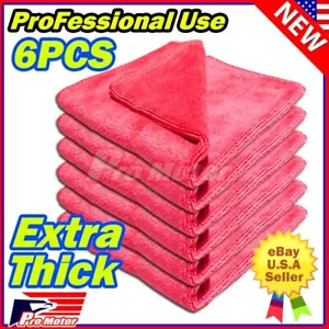 Microfiber Cleaning Cloth Towel No-Scratch Rag Car Wash Wax Polishing Detailing - Picture 1 of 6