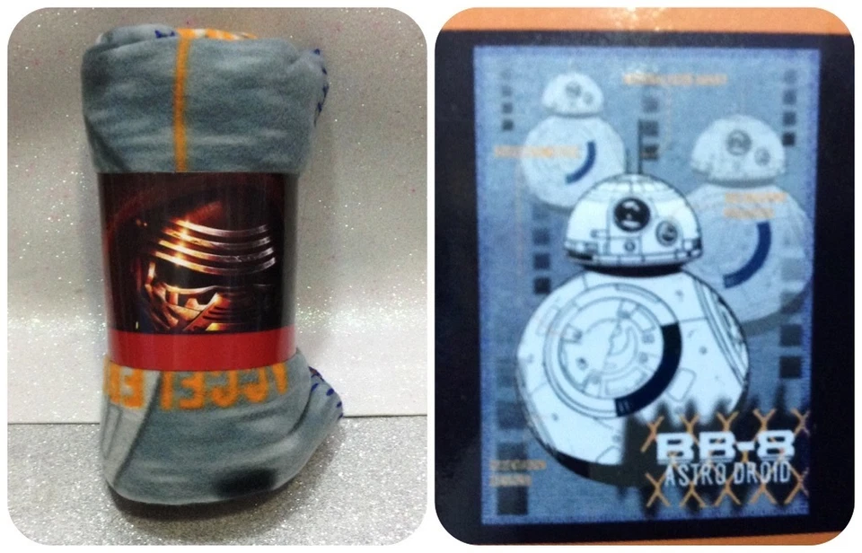 STAR WARS FLEECE PLAID MANTA POLAR ORIGINAL FLEECE BLANKET THE FORCE BB8 DROID - Bild 1 von 1