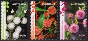 Australia Wattle Wonders 2021 conjunto de 3 como nuevos nunca bisagras, limpios y frescos - Imagen 1 de 1