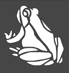 6"x6" Clear Plastic Stencil - Frog (SC666) - Bild 1 von 2