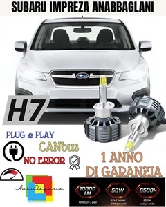 🖤🖤 CONVERSIONE LED PER SUBARU IMPREZA GR GH GE H7 ANABBAGLIANTI FULL CANBUS - Foto 1 di 2