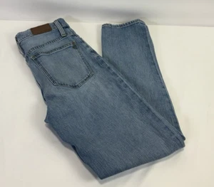 Madewell klassische gerade Damenjeans Größe 25T blau Stretch volle Länge freyed - Bild 1 von 10