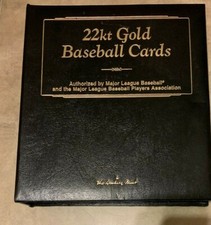 1996 Danbury Mint 22k Gold Baseball Card Complete Set 50 in Binder Ruth Munson 