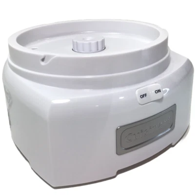 Cuisinart Ice Cream Maker ICE-21 ICE-21EBWS MAIN BODY BASE w MOTOR Used White - Image 1 of 4