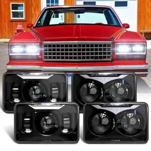 4X6" LED Headlights H4 Hi+Lo Lamp For Chevrolet Monte Carlo 1980-1988 H4666 4651 - Bild 1 von 9