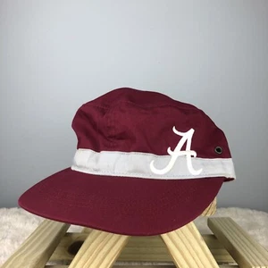 Collegiate Headwear One Size Maroon White A Alabama Paperboy Cap *Read - Picture 1 of 12