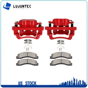 Front Brake Calipers Ceramic Pads For 2000 2001 2002 2003 04 2005 Ford Excursion - Picture 1 of 9