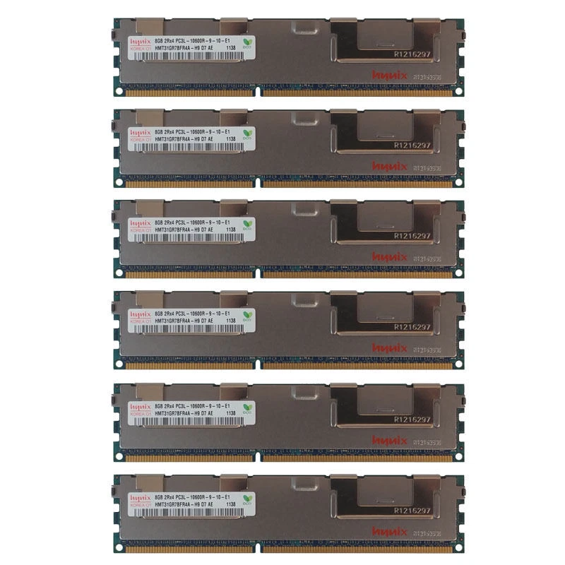 48GB Kit 6x 8GB DELL POWEREDGE T410 T610 R610 R710 R715 R810 R720xd Memory Ram - Image 1 of 1