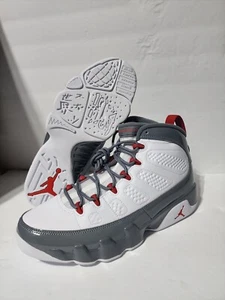 New Nike Air Jordan 9 Retro "Fire Red Wolf Gray" (CT8019-162) Men's Size 9.5 - Picture 1 of 9