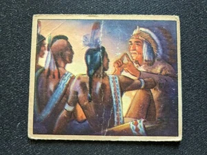1949 Bowman Wild West Karte # B-5 Gebärdensprache (sehr guter Zustand) - Bild 1 von 3