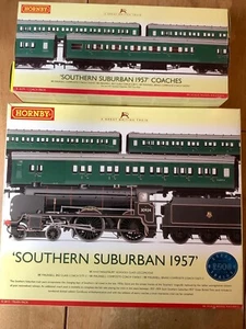 Hornby R2815 Southern Suburban 1957 Train & Coach Pack c/w BR Schools Haileybury - Picture 1 of 6