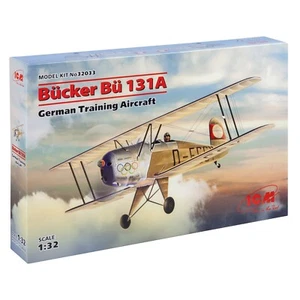 ICM 32033 Kit Modelo Plástico Escala 1:32 Bücker Bü 131A, Avión de Entrenamiento Alemán - Imagen 1 de 9