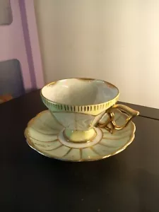 Royal Sealy Lusterware Teetasse & Untertasse irisierend Vintage - Bild 1 von 8