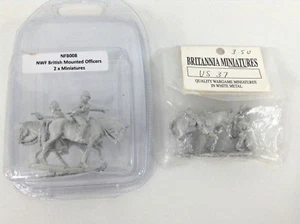 NWF British Monted Officers & Britannia Miniatures Wargame NFB008 EE. UU. 37 - Imagen 1 de 5