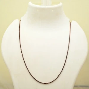 Collar hecho a mano de cadena de diseñador de cobre puro para mujer de 18" a 20" - Imagen 1 de 4