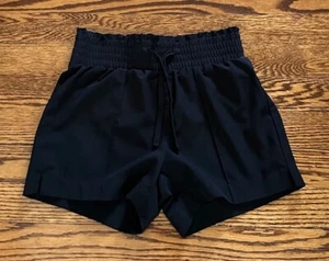 LOT OF 2 VANILLASTAR Girls KIDS BLACK AND FLORAL Pull OnATHLETIC Shorts SIZE S - Picture 1 of 10