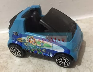 ☀️ 2001 Matchbox Smart Cabrio Car Blue Smartcar Loose 1:52 Toy Cake Topper RARE - Picture 1 of 7