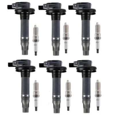 6x Ignition Coils + 6x Spark Plugs Kit for 2008-2016 Ford Taurus Edge 3.5L UF553 - Image 1 of 4