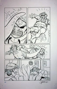JEFF WEIGEL Signed Quantum Mechanics HAND INKED INTERIOR PAGE 102 Oni Press #JW - Picture 1 of 2