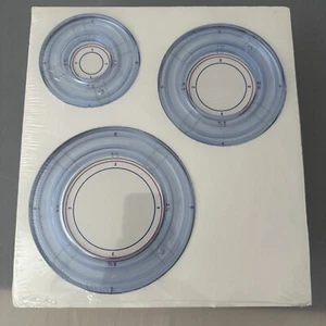 Creative Memories Custom 3 Circle Cutting Patterns Sizing Template - Picture 1 of 2