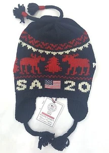 Polo Ralph Lauren Big Kids Team USA Olympic 2014 Reindeer Sochi Beanie 8-20 - Picture 1 of 5
