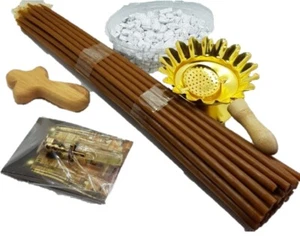 Regalo de Pascua de Tierra Santa Jerusalén 33vela, 60gr incienso, cruz, aceite - Imagen 1 de 3